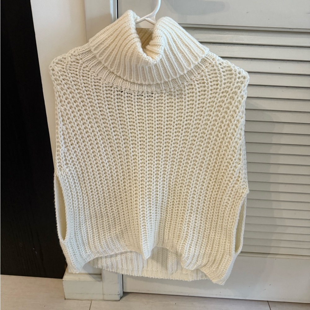Twenty Cream Cowl Neck Sweater